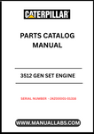 Discover the essential CAT 3512 Gen Set Engine Parts Catalog Manual, specifically designed for serial numbers 24Z00001-01316. This comprehensive manual serves as a vital resource for technicians and engineers, providing detailed diagrams and specifications to ensure accurate maintenance and repairs.