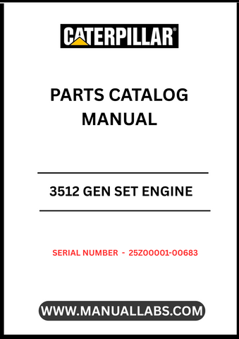Enhance your maintenance and repair capabilities with the CAT 3512 Gen Set Engine Parts Catalog Manual, specifically designed for serial numbers 25Z00001-00683. This comprehensive manual serves as an essential resource for technicians and engineers, providing detailed diagrams, part numbers, and specifications to ensure accurate identification and sourcing of components.