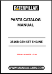 Discover the essential CAT 3516B Gen Set Engine Parts Catalog Manual, specifically designed for serial number 2JW. This comprehensive manual serves as a vital resource for technicians and engineers, providing detailed information on parts, specifications, and maintenance procedures to ensure optimal performance of your engine.