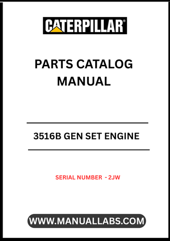 Discover the essential CAT 3516B Gen Set Engine Parts Catalog Manual, specifically designed for serial number 2JW. This comprehensive manual serves as a vital resource for technicians and engineers, providing detailed information on parts, specifications, and maintenance procedures to ensure optimal performance of your engine.