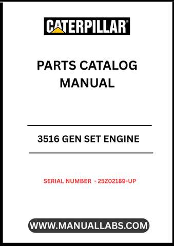 Enhance the performance and longevity of your CAT 3516 Gen Set with our comprehensive Parts Catalog Manual, specifically designed for serial numbers 25Z02189 and up. This manual serves as an essential resource for identifying and sourcing the right parts, ensuring your engine operates at peak efficiency.