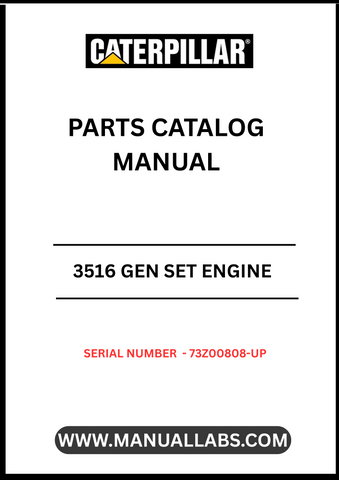Discover the essential CAT 3516 Gen Set Engine Parts Catalog Manual, specifically designed for serial numbers 73Z00808 and up. This comprehensive manual serves as a vital resource for technicians and engineers, providing detailed information on parts, specifications, and maintenance procedures to ensure optimal performance of your engine.
