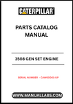 Discover the essential CAT 3508 Gen Set Engine Parts Catalog Manual, designed specifically for serial numbers CAW00001 and up. This comprehensive manual serves as a vital resource for technicians and engineers, providing detailed information on parts, specifications, and maintenance procedures to ensure optimal performance of your engine.