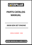 Discover the essential CAT 3608 Gen Set Engine Parts Catalog Manual, specifically designed for serial number MG8. This comprehensive manual serves as a vital resource for technicians and engineers, providing detailed information on parts, specifications, and maintenance procedures to ensure optimal performance of your engine.