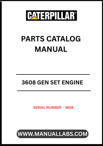 Discover the essential CAT 3608 Gen Set Engine Parts Catalog Manual, specifically designed for serial number MG8. This comprehensive manual serves as a vital resource for technicians and engineers, providing detailed information on parts, specifications, and maintenance procedures to ensure optimal performance of your engine.