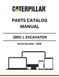 Discover the comprehensive CAT 385C L Excavator Parts Catalog Manual (S/N - KGB). Find detailed parts information and enhance your equipment's performance.