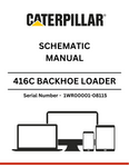 Discover the CAT 416C Backhoe Loader Schematic Manual for S/N 1WR00001-08115, powered by the reliable 3054 engine. Essential resource for operators and technicians.