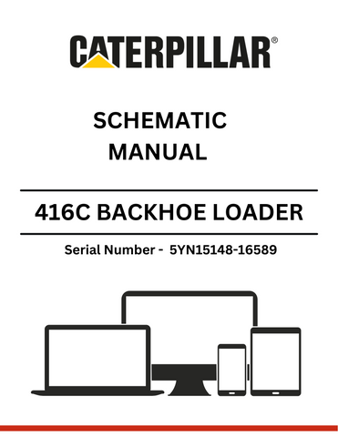Discover the CAT 416C Backhoe Loader Schematic Manual for S/N 5YN15148-16589, powered by the reliable 3054 engine. Essential resource for operators and technicians.