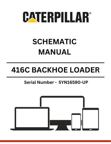 Access the comprehensive schematic manual for the CAT 416C Backhoe Loader (S/N 5YN16590-UP) powered by the robust 3054 engine for optimal performance.