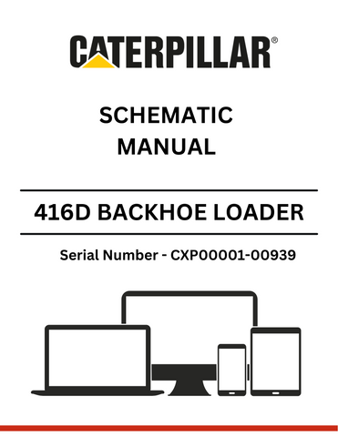 Discover the CAT 416D Backhoe Loader Schematic Manual for S/N CXP00001-00939, powered by the reliable 3054 engine. Access detailed schematics today.