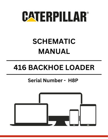 Explore the CAT 416 Backhoe Loader Schematic Manual (S/N - H8P). Find essential schematics and technical information for effective maintenance and operation.
