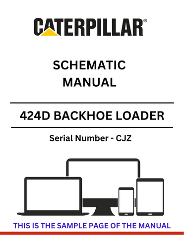 Discover the CAT 424D Backhoe Loader Schematic Manual (S/N - CJZ). Access detailed diagrams and specifications to enhance your equipment maintenance and repair.