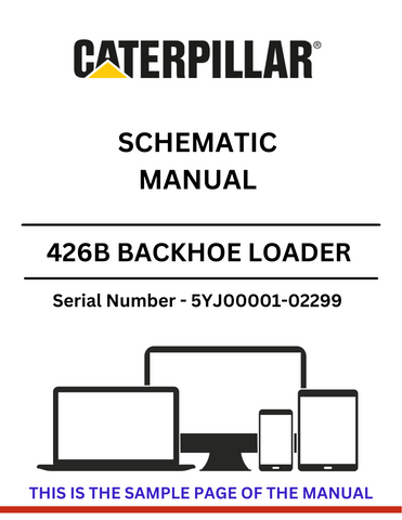 Discover the CAT 426B Backhoe Loader Schematic Manual for S/N 5YJ00001-02299, powered by the reliable 3054 engine. Access detailed schematics and insights.