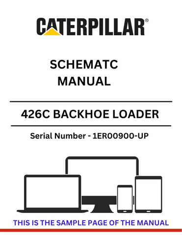 Discover the CAT 426C Backhoe Loader schematic manual for S/N 1ER00900-UP, powered by the reliable 3054 engine. Access essential diagrams and specifications.