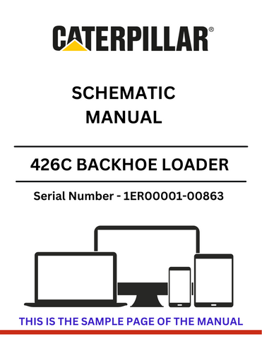 Explore the CAT 426C Backhoe Loader Schematic Manual (S/N 1ER00001-00863) to enhance your understanding of the powerful 3054 engine's capabilities.