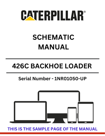 Find the CAT 426C Backhoe Loader Schematic Manual for S/N 1NR01050-UP, providing crucial details and schematics powered by the dependable 3054 engine.