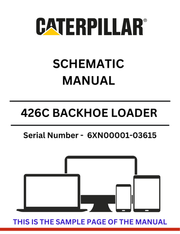 Discover the CAT 426C Backhoe Loader Schematic Manual for S/N 6XN00001-03615, powered by the reliable 3054 engine. Access essential diagrams and specifications.
