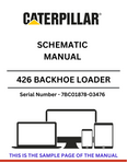 Discover the CAT 426 Backhoe Loader Schematic Manual for S/N 7BC01878-03476, powered by the D4.236 engine. Access detailed diagrams and specifications.