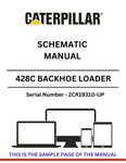  Discover the CAT 428C Backhoe Loader Schematic Manual for S/N 2CR19310-UPV, powered by the reliable 3054 engine. Access essential diagrams and specifications.