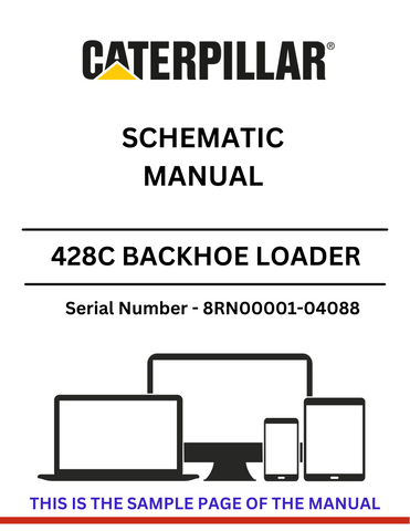 Discover the CAT 428C Backhoe Loader Schematic Manual for S/N 8RN00001-04088, powered by the reliable 3054 engine. Access essential diagrams and specifications.