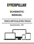 Discover the CAT 730C2 Articulated Truck Schematic Manual (S/N - 2T4). Access detailed diagrams and specifications to enhance your maintenance and repair efforts.