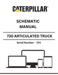 Access the comprehensive CAT 730 Articulated Truck Schematic Manual (S/N - 3T4) for expert guidance and detailed schematics to optimize your equipment performance.