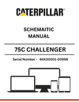 Explore the CAT 75C Challenger schematic manual for serial numbers 4KK00001-00999. Get comprehensive information on the 3176 engine and its components.
