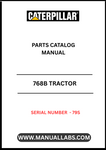Discover the essential CAT 768B Tractor Parts Catalog Manual, specifically designed for serial number 79S. This comprehensive manual is your go-to resource for identifying and sourcing the right parts for your CAT 768B tractor, ensuring optimal performance and longevity.