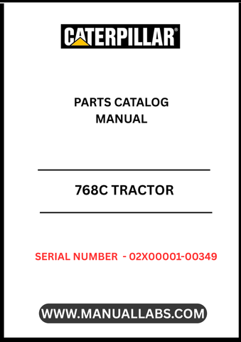 Discover the essential CAT 768C Tractor Parts Catalog Manual, specifically designed for serial numbers 02X00001-00349. This comprehensive guide is powered by the robust 3408 engine, ensuring you have the right information at your fingertips for optimal maintenance and repairs.