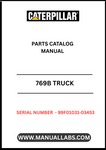 Discover the essential CAT 769B Truck Parts Catalog Manual, specifically designed for serial numbers 99F01031-03453. This comprehensive manual serves as a vital resource for anyone looking to maintain or repair their CAT 769B truck, ensuring optimal performance and longevity.