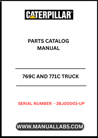 Discover the ultimate resource for maintaining and repairing your CAT 769C and 771C trucks with our comprehensive Parts Catalog Manual. Designed specifically for serial numbers 3BJ00001 and up, this manual is powered by the robust 3408E engine, ensuring you have the most accurate and relevant information at your fingertips.