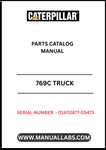 Discover the essential CAT 769C Truck Parts Catalog Manual, specifically designed for serial numbers 01X02877-05473 and powered by the robust 3408 engine. This comprehensive manual serves as your go-to resource for identifying and sourcing the right parts for your CAT 769C truck, ensuring optimal performance and longevity.