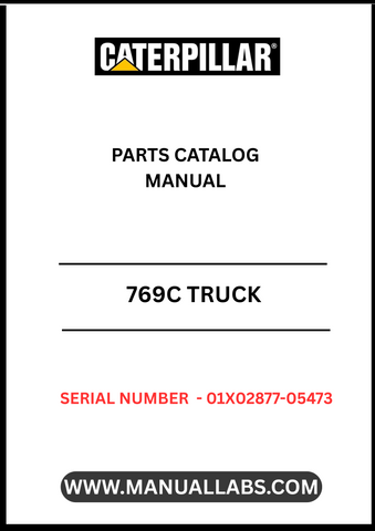Discover the essential CAT 769C Truck Parts Catalog Manual, specifically designed for serial numbers 01X02877-05473 and powered by the robust 3408 engine. This comprehensive manual serves as your go-to resource for identifying and sourcing the right parts for your CAT 769C truck, ensuring optimal performance and longevity.