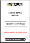 Unlock the full potential of your CAT 769D Off Highway Truck with our comprehensive Service Repair Manual, specifically designed for serial numbers 5TR00001-00504. This manual is an essential resource for anyone looking to maintain or repair their truck powered by the robust 3408E engine, ensuring optimal performance and longevity.