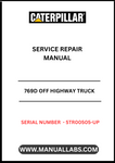 Unlock the full potential of your CAT 769D Off Highway Truck with our comprehensive Service Repair Manual, specifically designed for serial numbers 5TR00505 and up. This manual is an essential resource for technicians and operators alike, providing detailed insights into the powerful 3408E engine and its components.