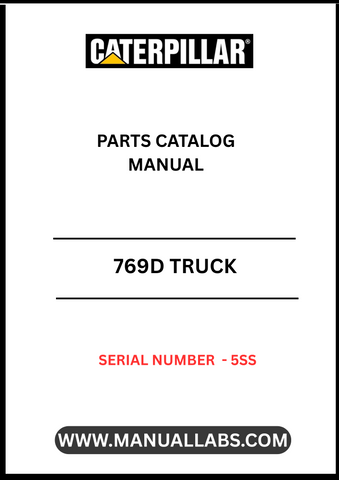 Discover the essential CAT 769D Truck Parts Catalog Manual, specifically designed for serial number 5SS. This comprehensive manual serves as your go-to resource for identifying and sourcing the right parts for your CAT 769D truck, ensuring optimal performance and longevity.