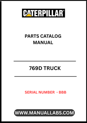 Discover the essential CAT 769D Truck Parts Catalog Manual, designed specifically for serial number BBB. This comprehensive manual serves as your go-to resource for identifying and sourcing the right parts for your CAT 769D truck, ensuring optimal performance and longevity.