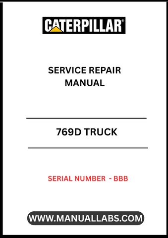 The CAT 769D Truck Service Repair Manual is an essential resource for maintaining and repairing your heavy-duty equipment. Designed specifically for serial number BBB, this manual provides detailed instructions and diagrams to ensure you can effectively troubleshoot and resolve any issues that may arise with your CAT 769D truck.