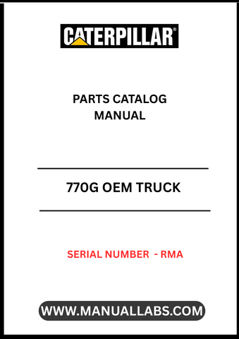 Discover the essential CAT 770G OEM Truck Parts Catalog Manual, specifically designed for serial number RMA. This comprehensive manual is your go-to resource for identifying and sourcing the right parts for your CAT 770G truck, ensuring optimal performance and longevity.