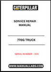 Discover the ultimate resource for maintaining your CAT 770G Truck with the comprehensive Service Repair Manual, specifically designed for serial number ECX. This manual is an essential tool for technicians and operators alike, providing detailed instructions and insights to ensure your equipment runs smoothly and efficiently.