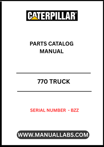 Discover the essential CAT 770 Truck Parts Catalog Manual, specifically designed for serial number BZZ. This comprehensive guide is your go-to resource for identifying and sourcing the right parts for your CAT 770 truck, ensuring optimal performance and longevity.