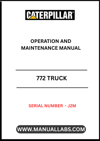 Enhance your operational efficiency with the CAT 772 Truck Operation and Maintenance Manual, specifically designed for serial number J2M. This comprehensive guide provides essential insights into the truck's functionality, ensuring you maximize performance and longevity.