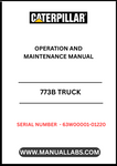 Enhance your operational efficiency with the CAT 773B Truck Operation and Maintenance Manual, specifically designed for serial numbers 63W00001-01220 and powered by the robust 3412 engine. This comprehensive guide provides essential insights into the truck's operation, ensuring you maximize performance and longevity.