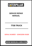 Introducing the CAT 773B Truck Service Repair Manual, specifically designed for serial numbers 63W03296-04199 and powered by the robust 3412 engine. This comprehensive manual is an essential resource for technicians and operators, providing detailed insights into maintenance, troubleshooting, and repair procedures tailored for your CAT 773B truck.