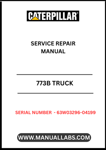 Introducing the CAT 773B Truck Service Repair Manual, specifically designed for serial numbers 63W03296-04199 and powered by the robust 3412 engine. This comprehensive manual is an essential resource for technicians and operators, providing detailed insights into maintenance, troubleshooting, and repair procedures tailored for your CAT 773B truck.