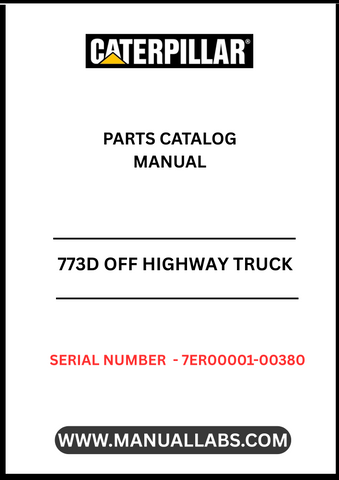 Discover the essential CAT 773D Off Highway Truck Parts Catalog Manual, specifically designed for serial numbers 7ER00001-00380 and powered by the robust 3412E engine. This comprehensive manual is your go-to resource for identifying and sourcing the right parts for your heavy-duty truck, ensuring optimal performance and longevity.