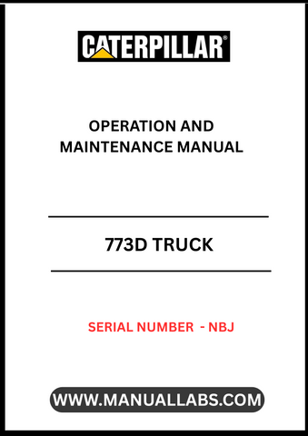 Discover the essential CAT 773D Truck Operation and Maintenance Manual, designed specifically for serial number NBJ. This comprehensive guide is your go-to resource for understanding the intricacies of operating and maintaining your CAT 773D truck, ensuring optimal performance and longevity.