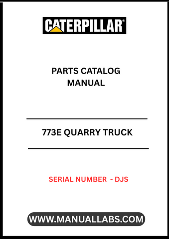 Discover the essential CAT 773E Quarry Truck Parts Catalog Manual, specifically designed for serial number DJS. This comprehensive manual is your go-to resource for identifying and sourcing the right parts for your CAT 773E, ensuring optimal performance and longevity of your equipment.
