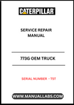 Discover the essential CAT 773G OEM Truck Service Repair Manual, specifically designed for serial number T5T. This comprehensive guide is your go-to resource for maintaining and repairing your CAT 773G truck, ensuring optimal performance and longevity.