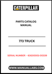 Discover the essential CAT 773 Truck Parts Catalog Manual, specifically designed for serial numbers 63G00001-00339. This comprehensive manual is your go-to resource for identifying and sourcing the right parts for your CAT 773 truck, ensuring optimal performance and longevity.